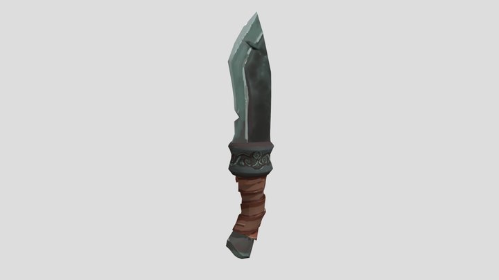 Stylized Dagger - Magnus's Knife 3D Model