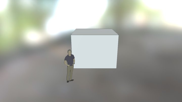 simple cube from sketch 3D Model