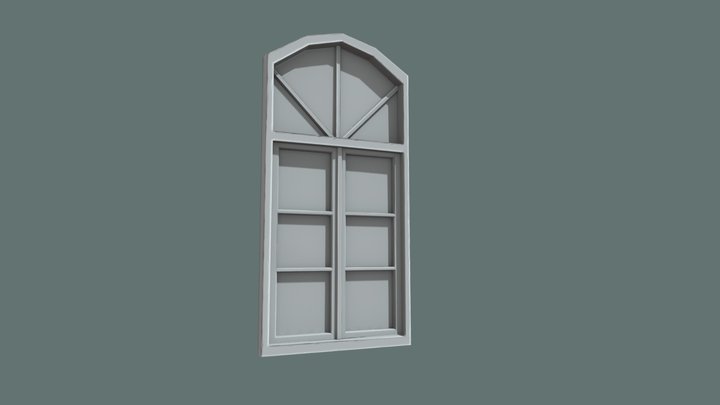 Window 2fl Baked 3D Model