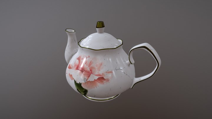English Teapot 3D Model