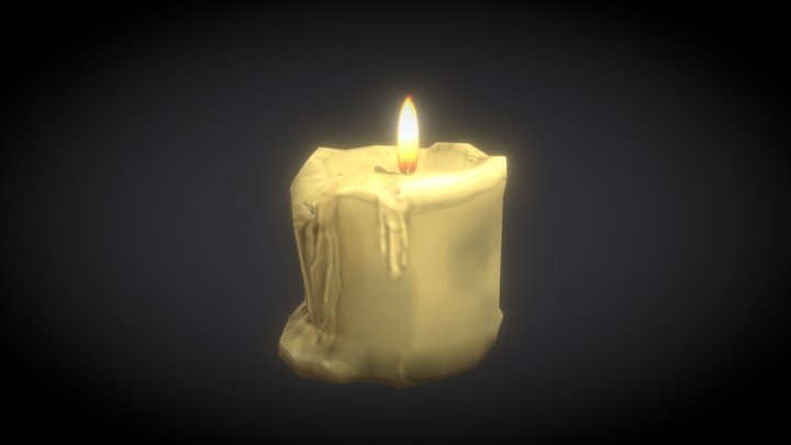 Candle 3D Model