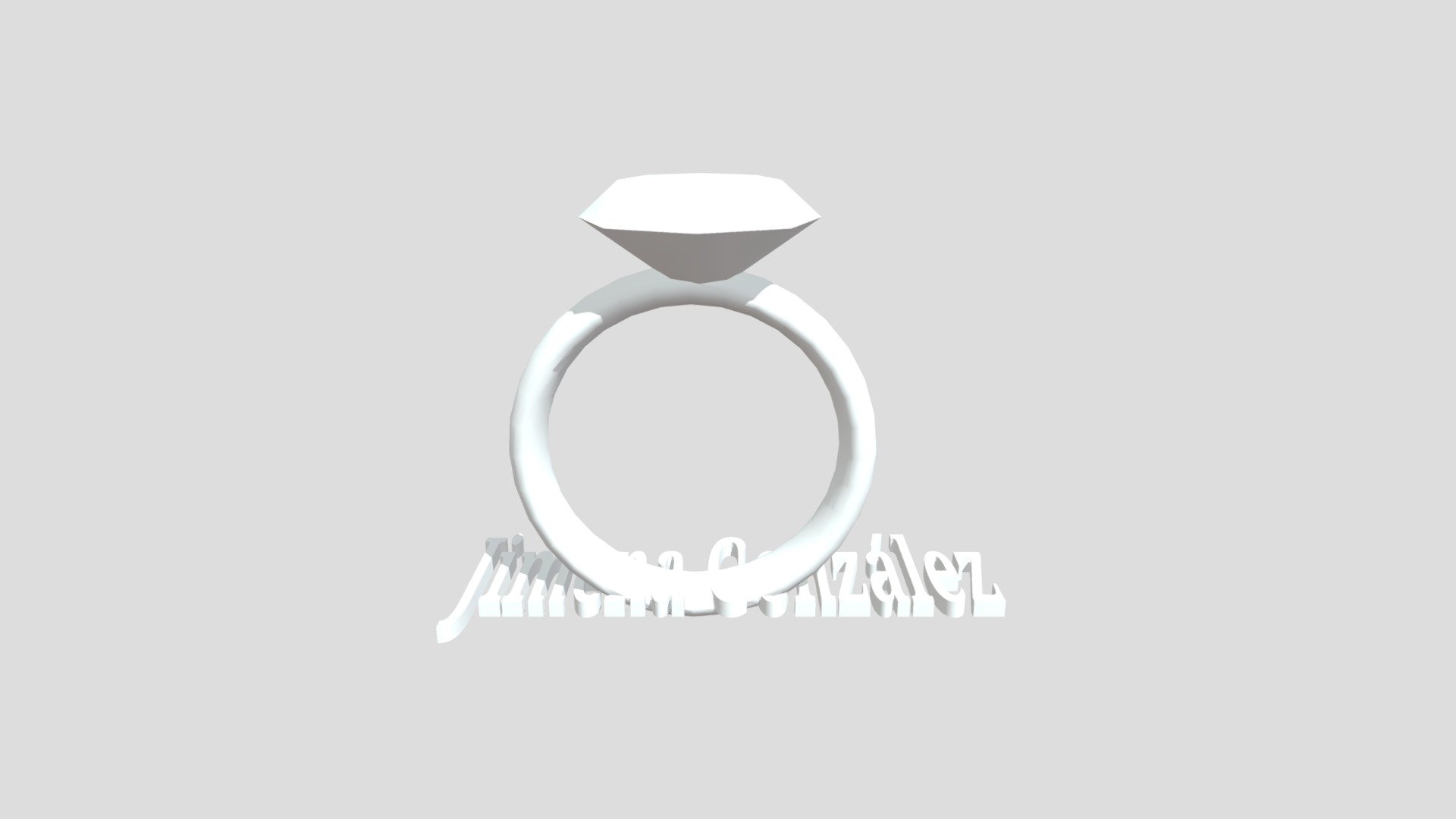 Diamond Ring - 3D Model By Jimenagonzalez._ [c40a0e0] - Sketchfab