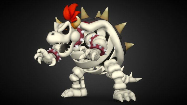 Dry Bowser - Super Mario Bros. 3D Model