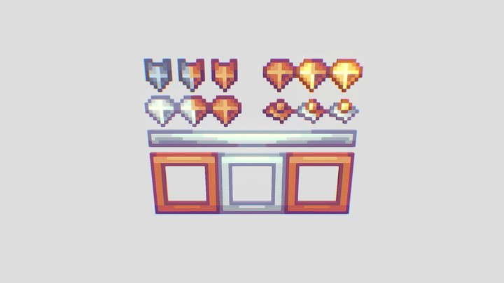 gui template 3D Model