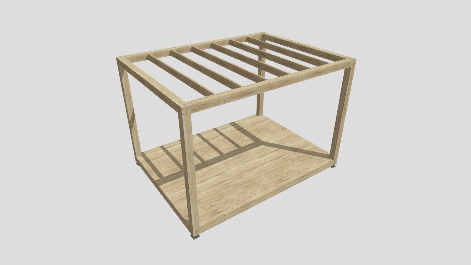 3x4 gazebo pergola — Sketchfab embed 3D viewer