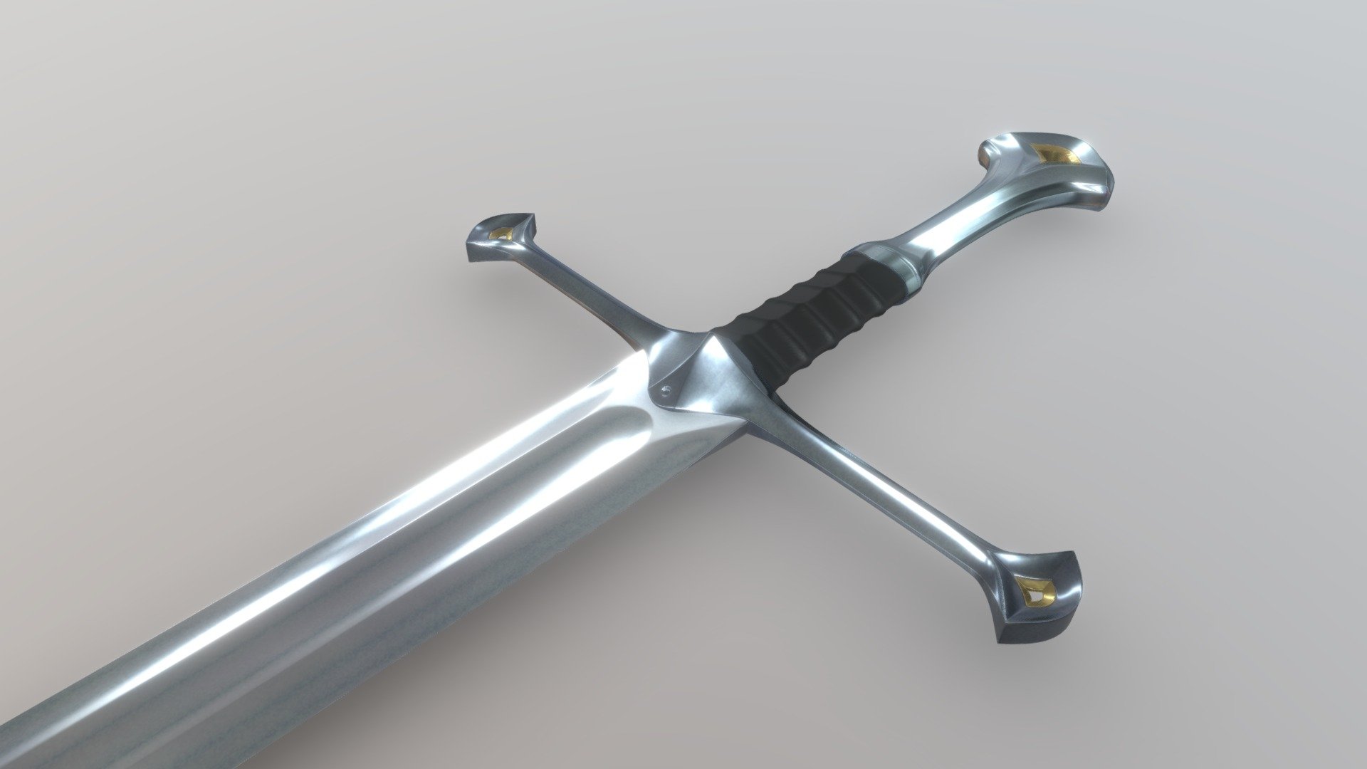 The Anduril sword Download Free 3D model by curichenkow [c40cc8e