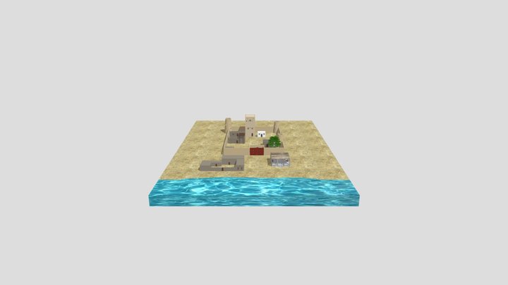 3القلعه مع بيت الشيخ 3D Model