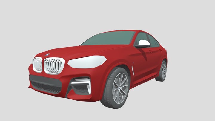 bmw-x4-m-sport-m40d 3D Model
