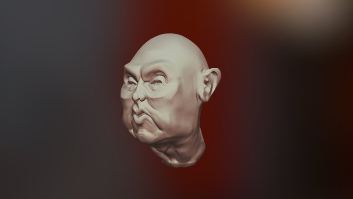 Bald Donald Trump is Bald. 3D Model
