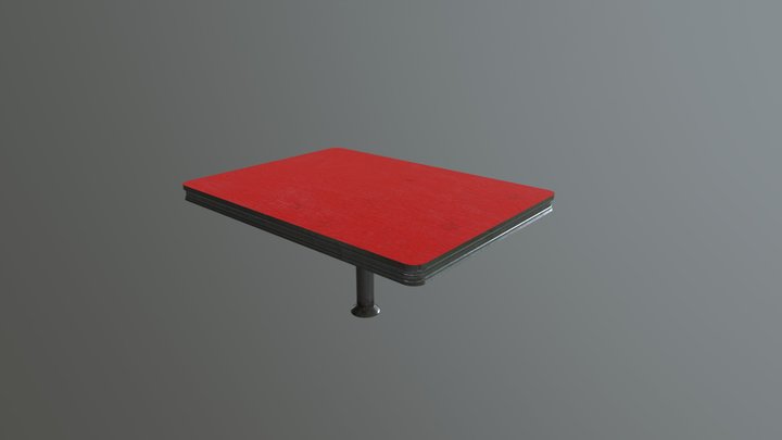 Diner Table 3D Model