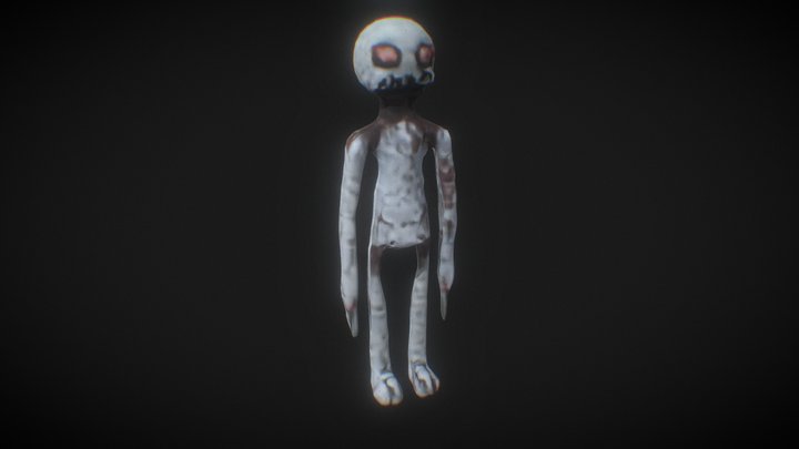 Scary rusty doll 3D Model