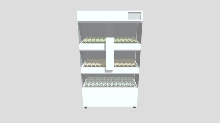 Cabinet grow box farm 3D Model