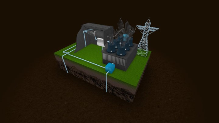 Power plant 3D Model