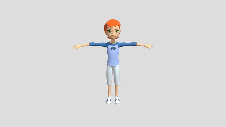 Gwen Tennyson (Ben 10 Protector Of Earth) 3D Model