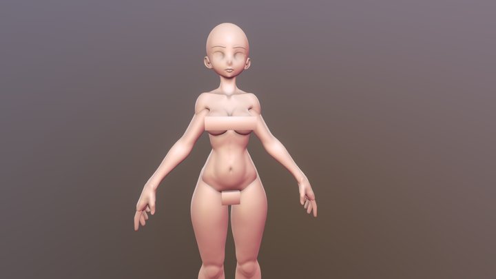 Anime Basemesh 3D Model