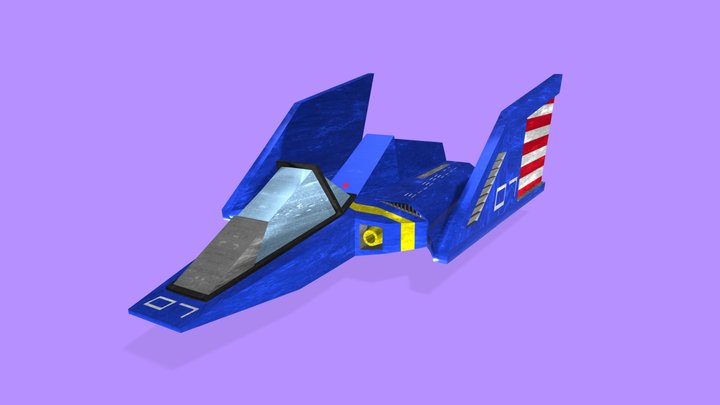Blue Falcon (Remake) 3D Model
