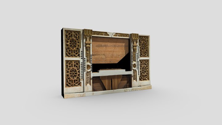 Consola órgano Granada | Fernández Dávila 1745 3D Model