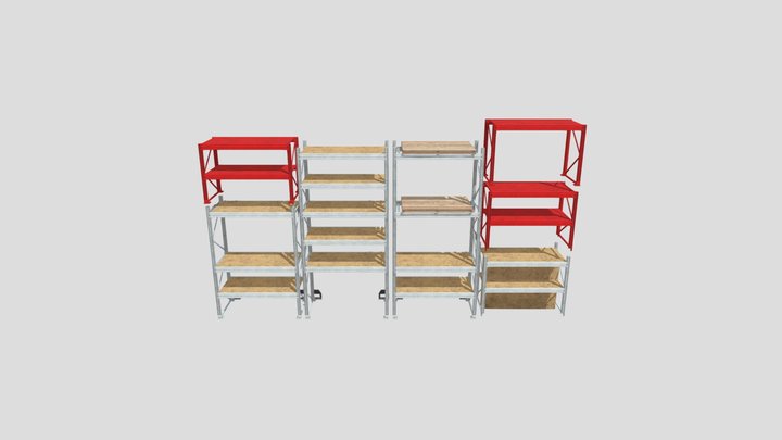 Poppy Playtime 2 Storage Shelves 3D Model