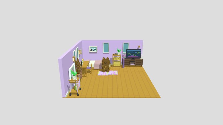 Girl's Room by K.K. 3D Model