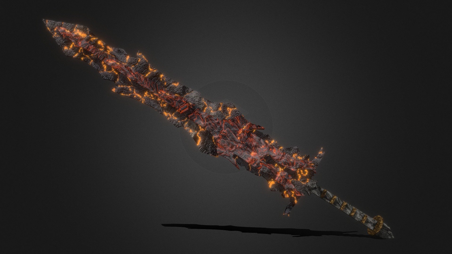 Heavy Magma Sword - Download Free 3D model by Alisha (@AlishaBegum ...