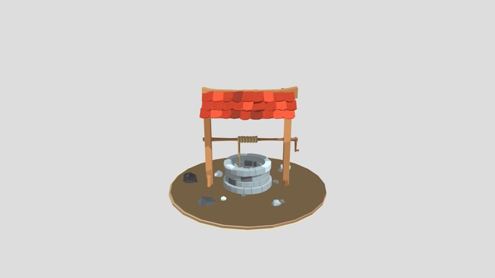 Low Poly Well- Pt3 3D Model