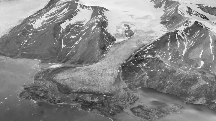 Erikbreen in Leifdefjorden 1938, Svalbard 3D Model