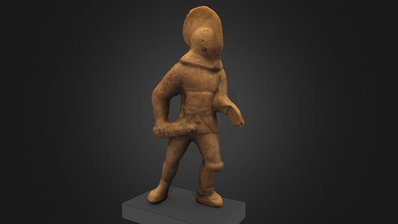Figurine of a gladiator 3D Model