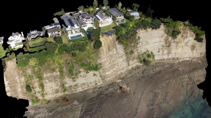 Cliff Road Slip Visualisation 3D Model