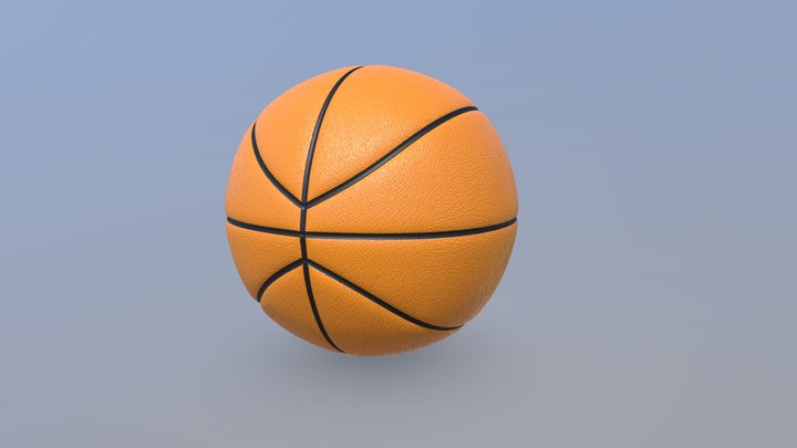 3D Sports Basket Ball Game Asset PBR Model 3D Model