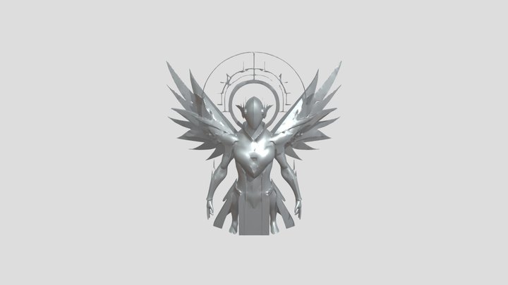 futuristic armored character 3D Model