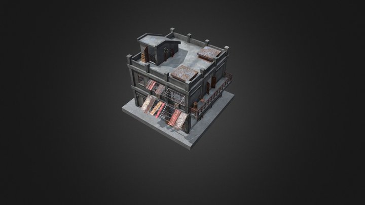 An old houses 3D Model