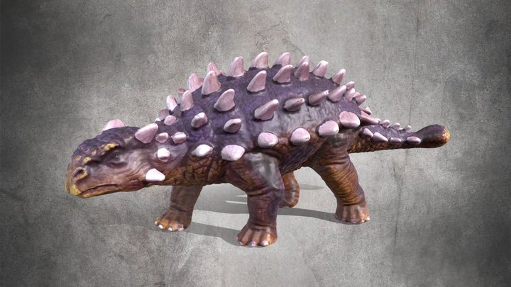 Toy Dino Ankylosaurus 3D Model