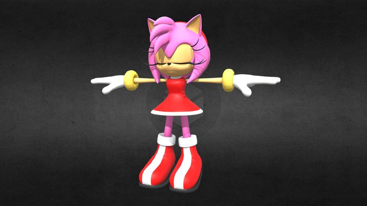 Sonic e Amy Rose Modelo 3D - TurboSquid 1085207