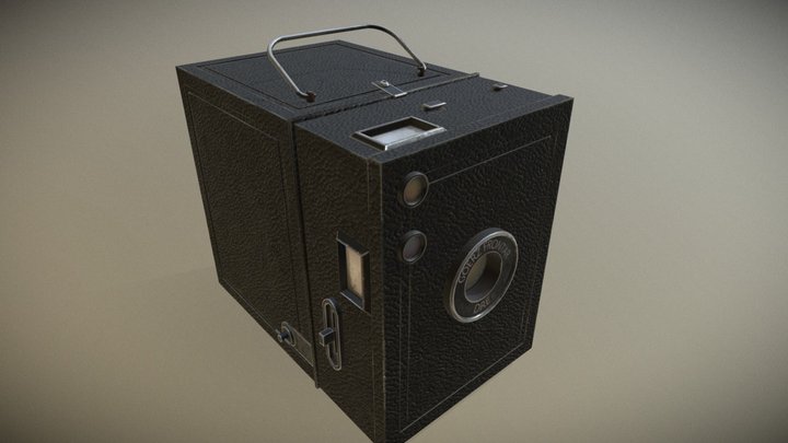 German WW2 Era Box Camera 3D Model