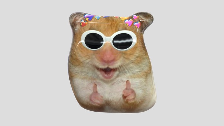 Hamster Meme 3D Model