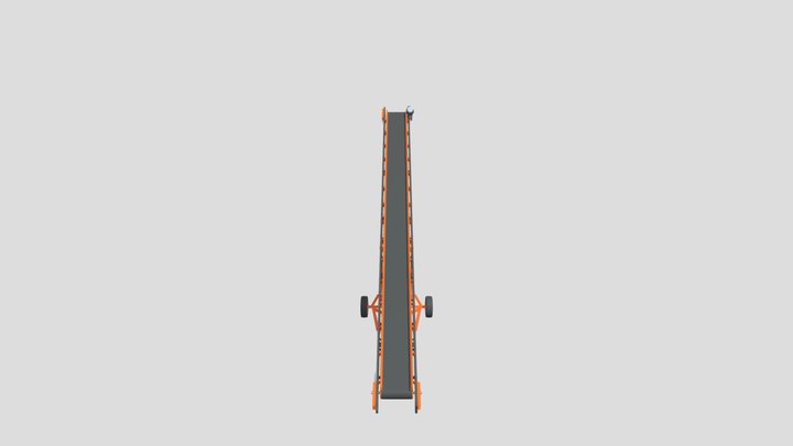 00.00.00.000 - Конвейер 10м-600мм на колесах 3D Model