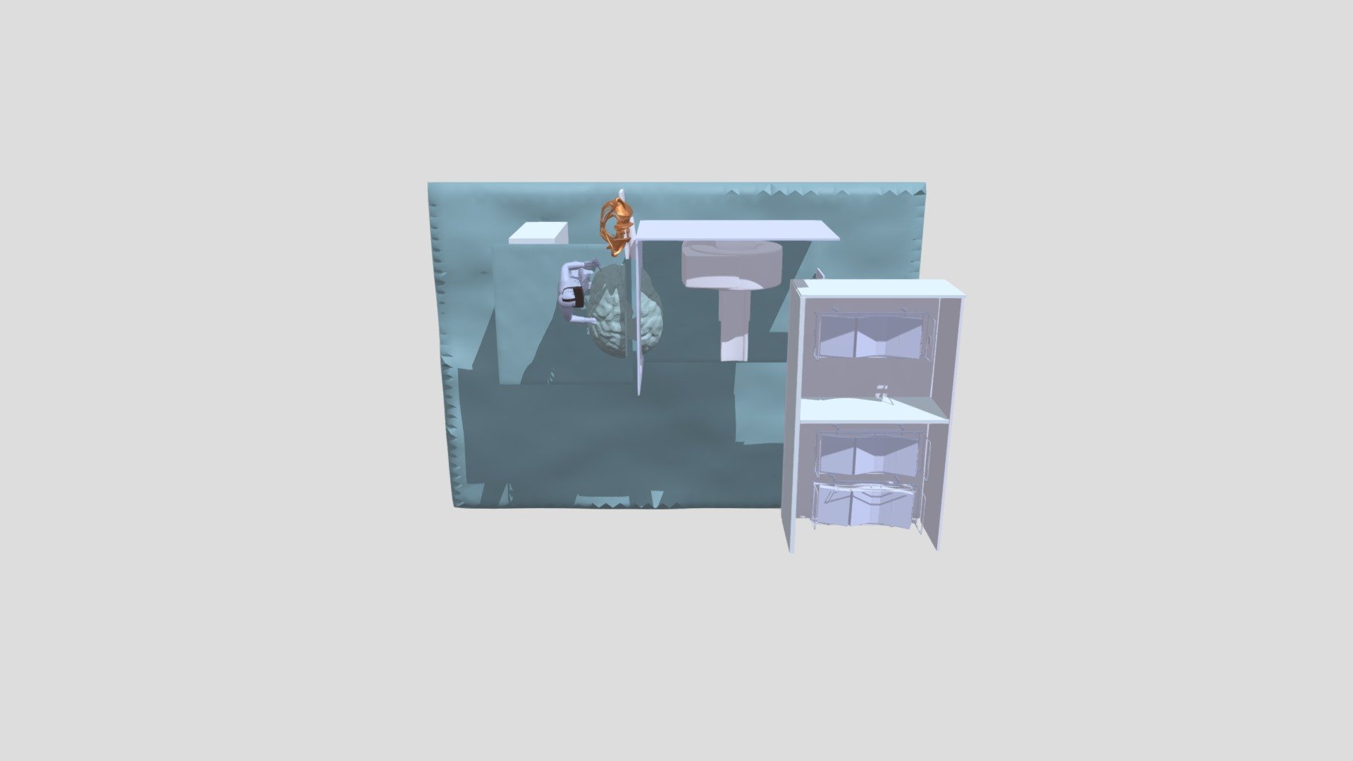 VR Hospital 3D Model — Sketchfab embed 3D viewer