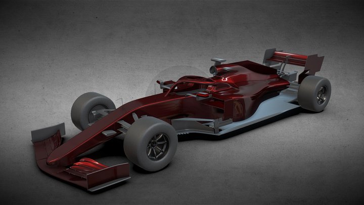 Generic F1 Car 3D Model