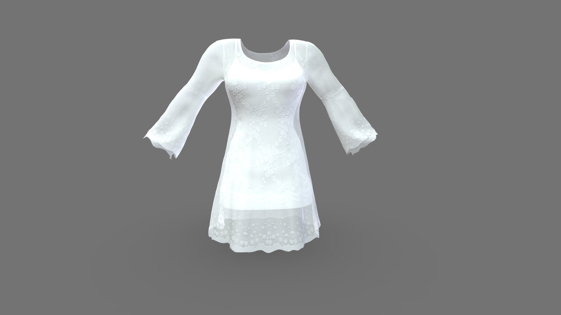 Female Farah Dress - Buy Royalty Free 3d Model By 3dia [c41edea 