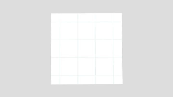 White Tiled Floor 3D Model