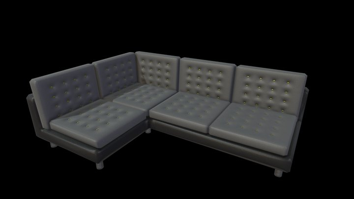 High End Sofa 3D Model