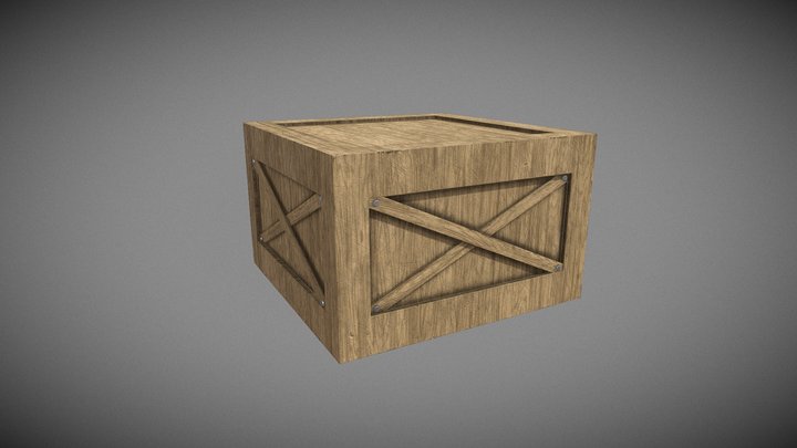 Wooden Box - Asset 3D Model