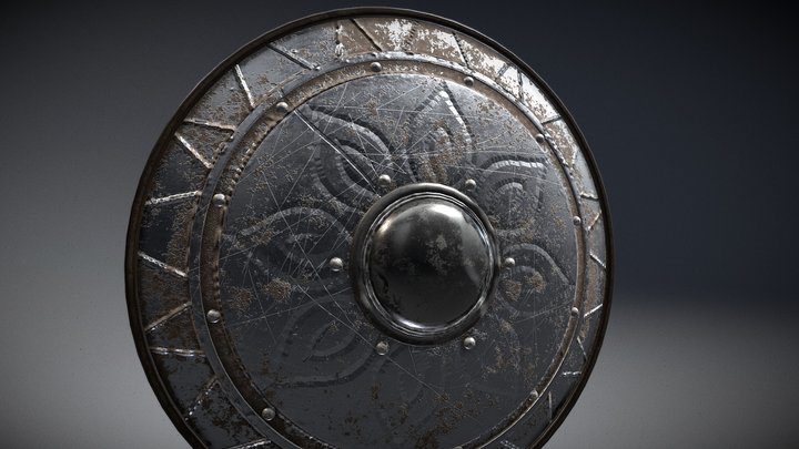 Knight Shield 3D Model