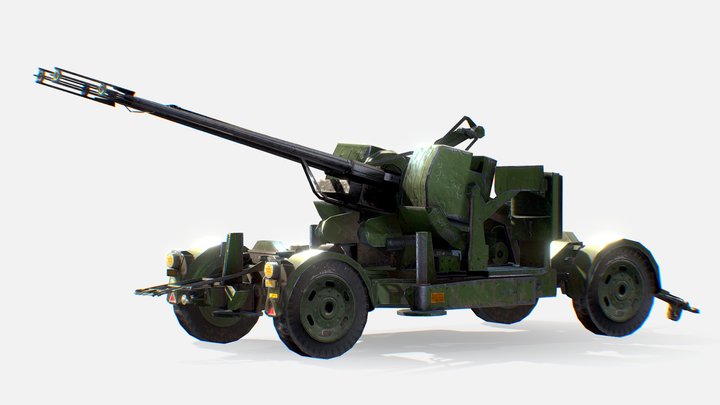 AA Gun 3D Model