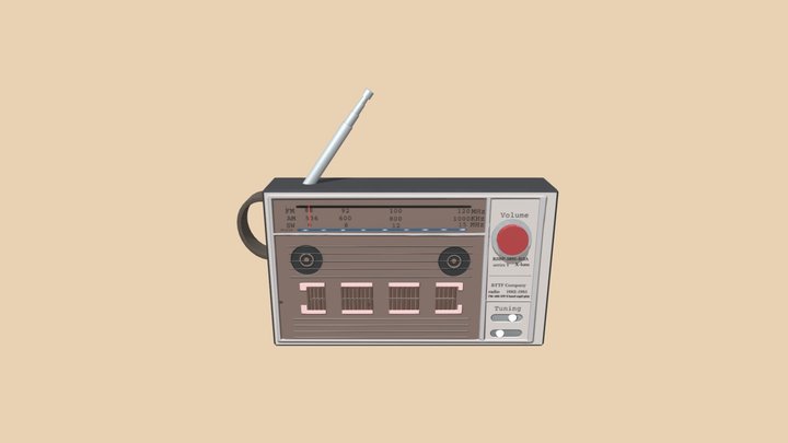 Radio 3D Model