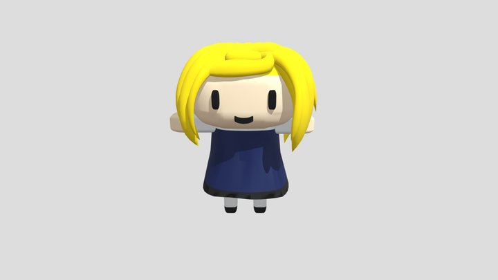 Chibi Girl 2 3D Model