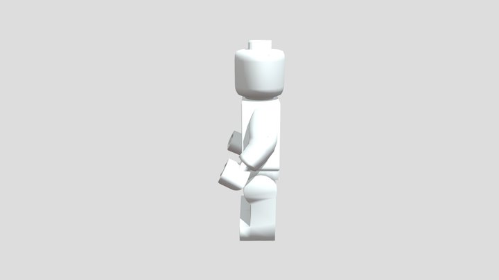 Lego man with rig 3D Model