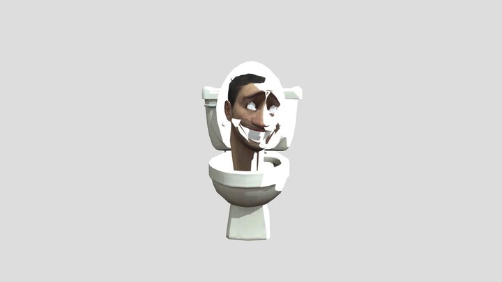 Male 09 toilet animation face 3D Model