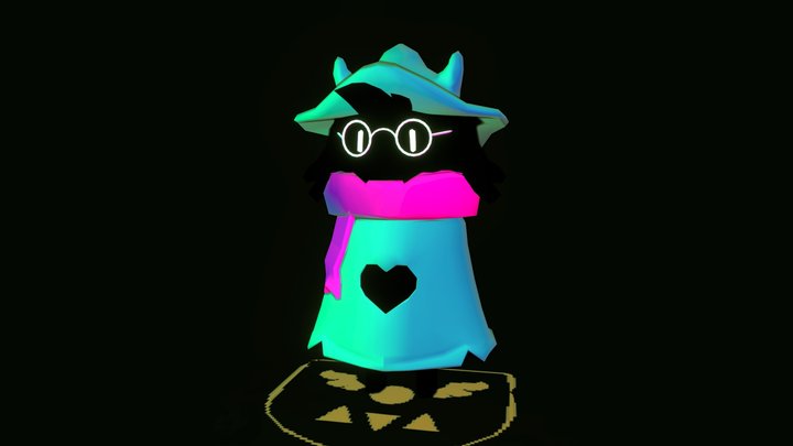 Ralsei Deltarune Fanart 3D Model