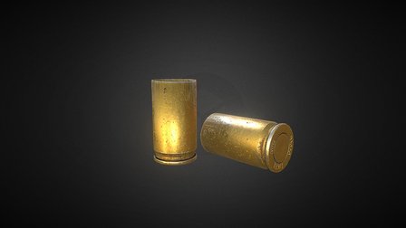 9 mm Casing Luger 3D Model